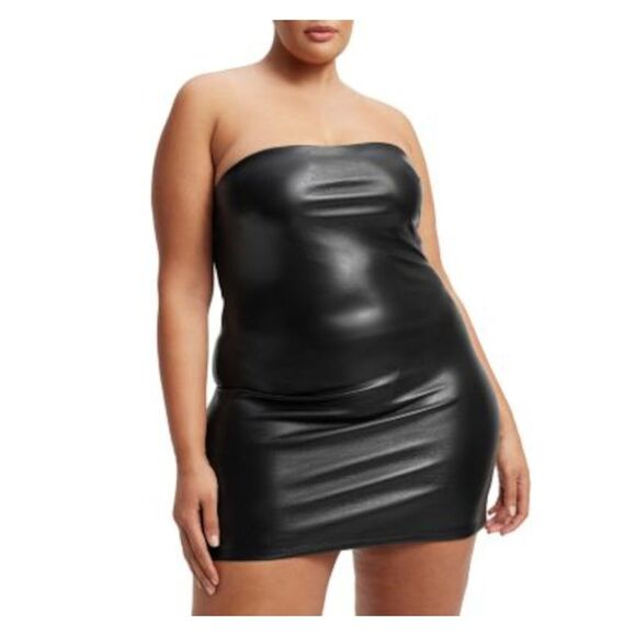 GOOD AMERICAN Dresses & Skirts - GOOD AMERICAN Womens Black Lined Sleeveless Mini Party Body Con Dress Plus 2